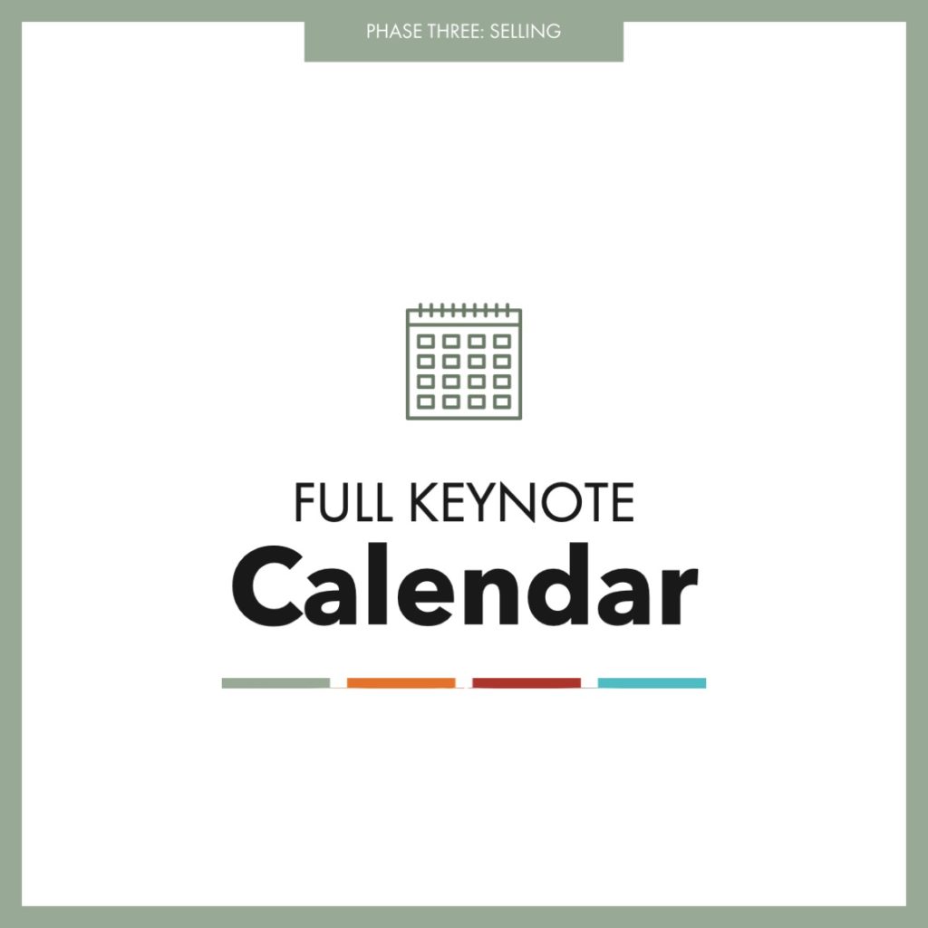 Online Course Full Keynote Calendar Brand Builders Group